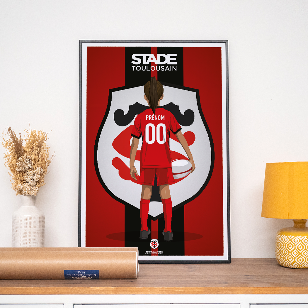 Affiche Stade Toulousain - Enfant Personnalisé