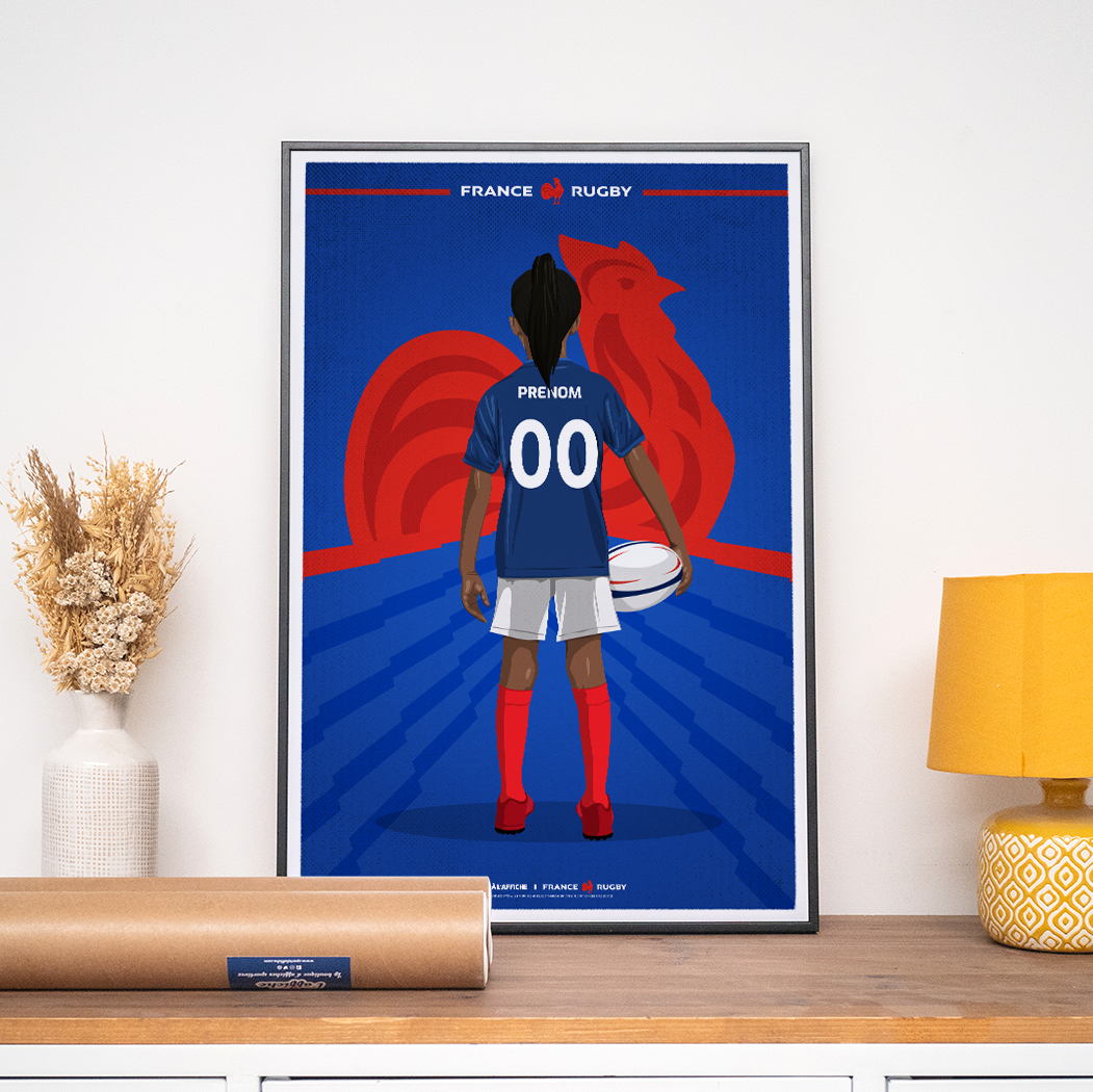 Affiche France Rugby - Enfant Personnalisé