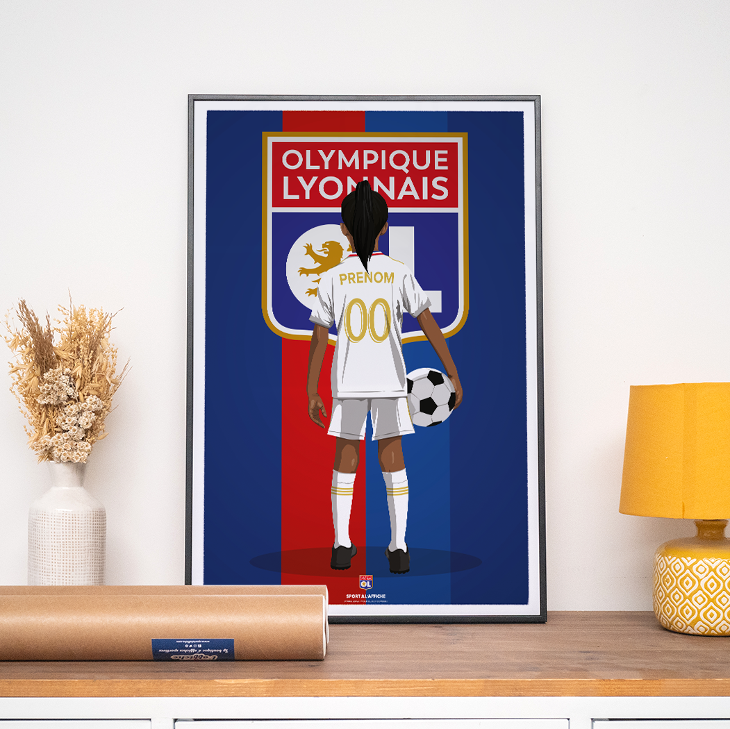 Affiche Olympique Lyonnais - Enfant Personnalisé