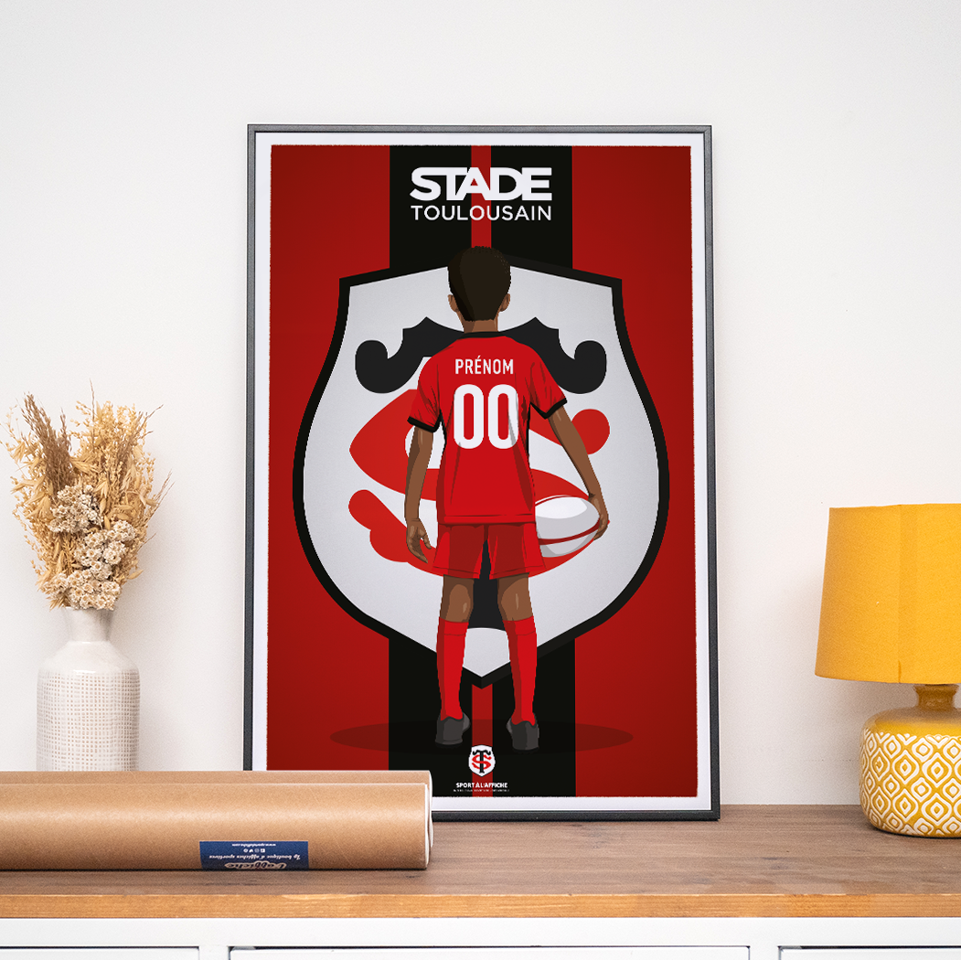 Affiche Stade Toulousain - Enfant Personnalisé