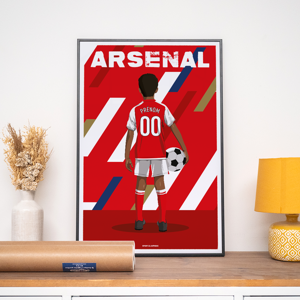 Affiche Foot Arsenal - Enfant Personnalisé