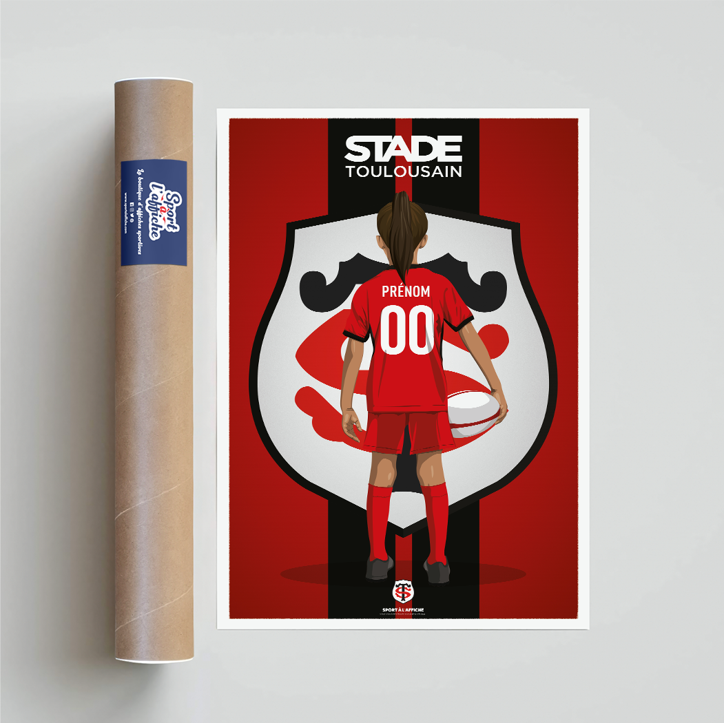 Affiche Stade Toulousain - Enfant Personnalisé