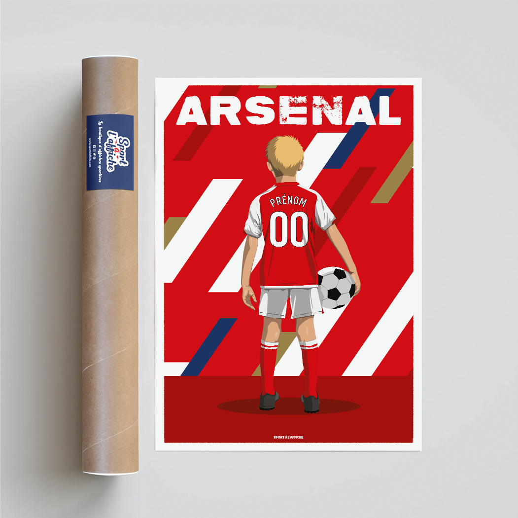 Affiche Foot Arsenal - Enfant Personnalisé