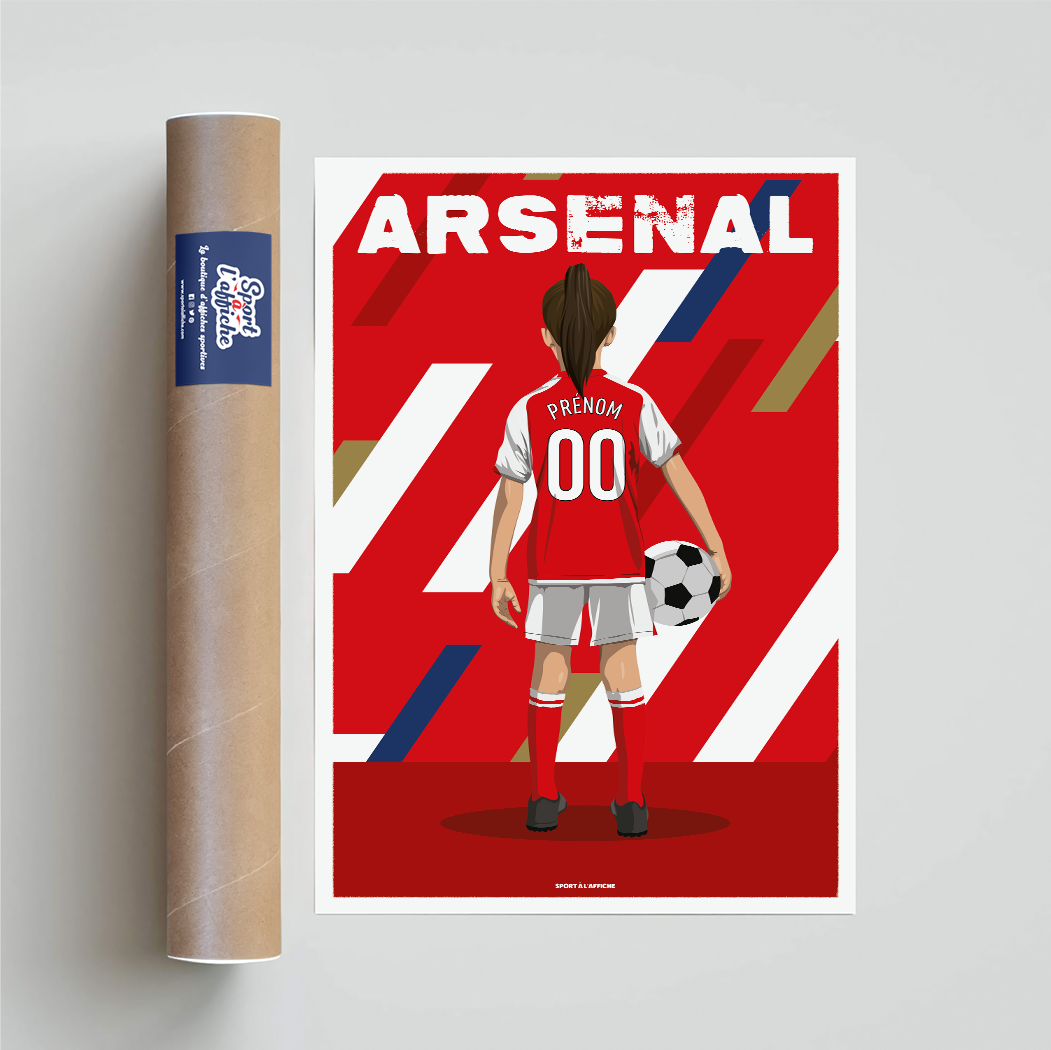 Affiche Foot Arsenal - Enfant Personnalisé