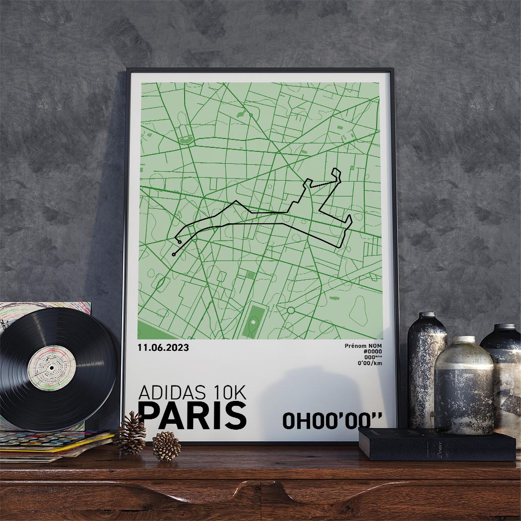 Affiche Running - Adidas 10k de Paris