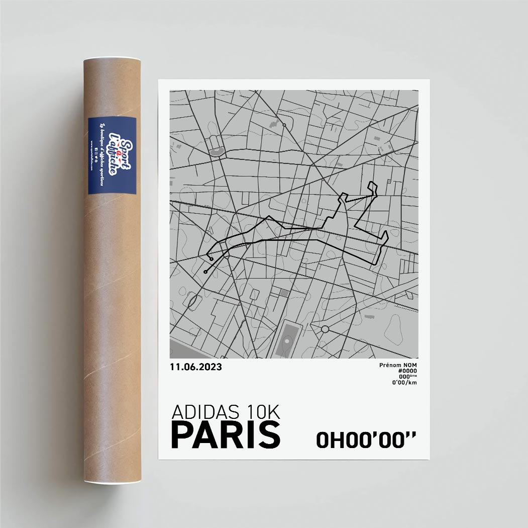 Affiche Running - Adidas 10k de Paris