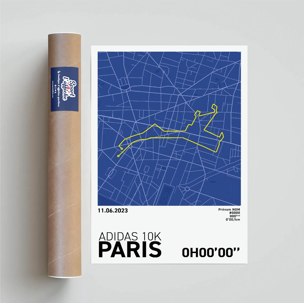 Affiche Running - Adidas 10k de Paris