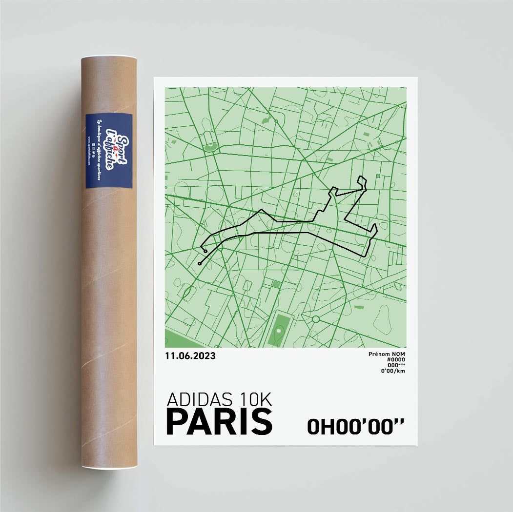 Affiche Running - Adidas 10k de Paris