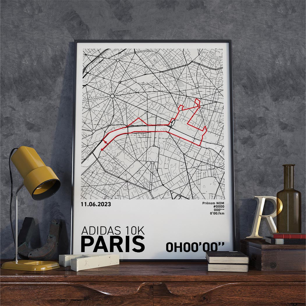 Affiche Running - Adidas 10k de Paris