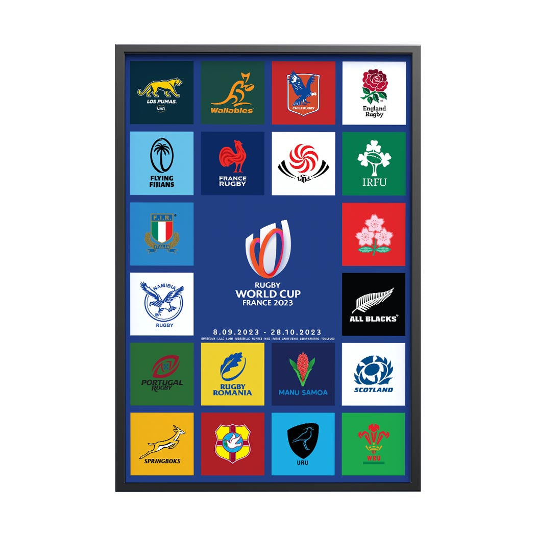 Affiche Coupe du Monde de Rugby 2023 - 20 Nations
