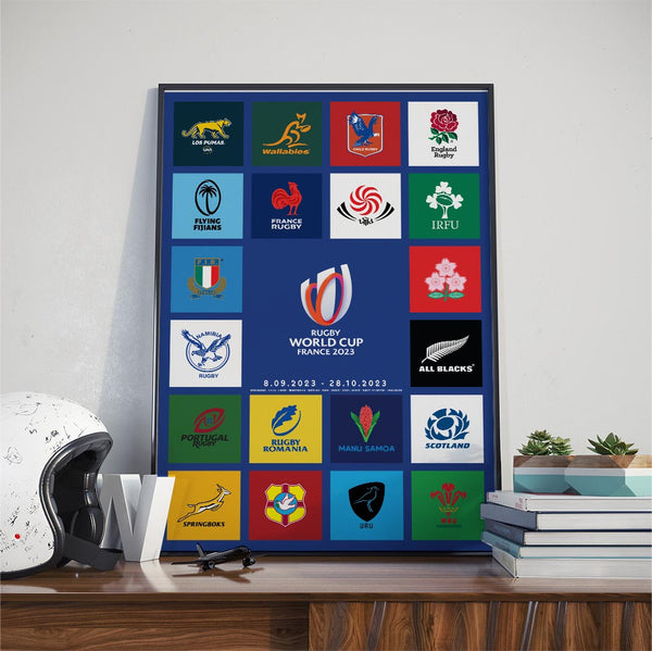 Affiche Décorative Légendes Du Rugby Mondial – 70x50cm, Joueurs étrangers Emblématiques, Maillots Nationaux