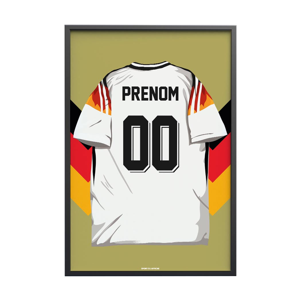 Affiche Foot Allemagne - Maillot Personnalisé