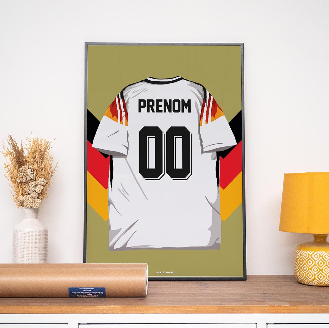 Affiche Foot Allemagne - Maillot Personnalisé