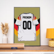 Affiche Foot Allemagne - Maillot Personnalisé
