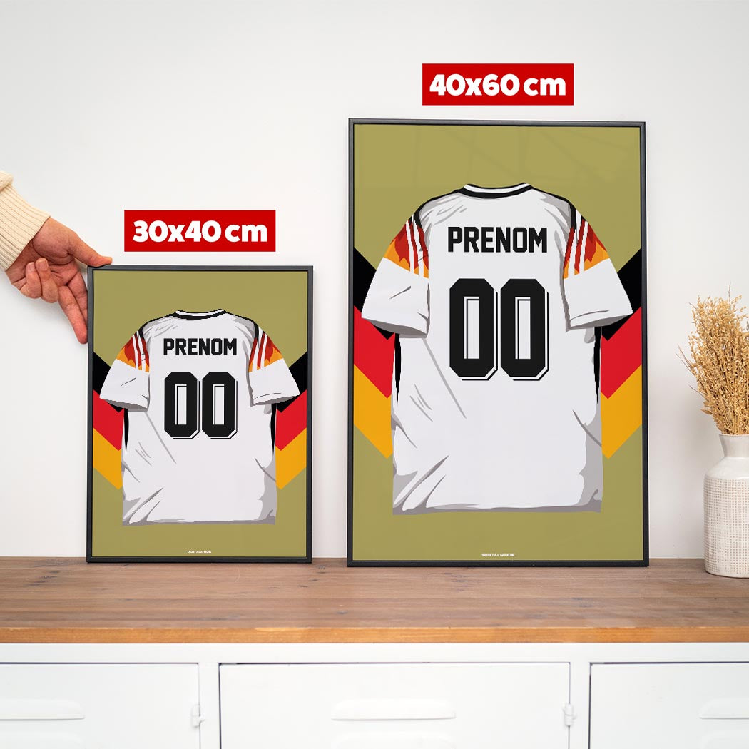 Affiche Foot Allemagne - Maillot Personnalisé