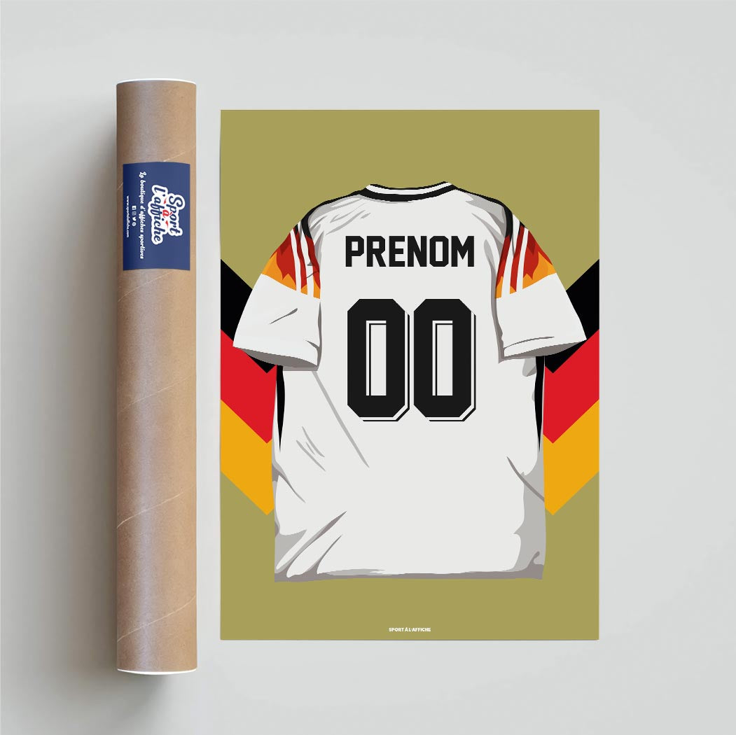 Affiche Foot Allemagne - Maillot Personnalisé