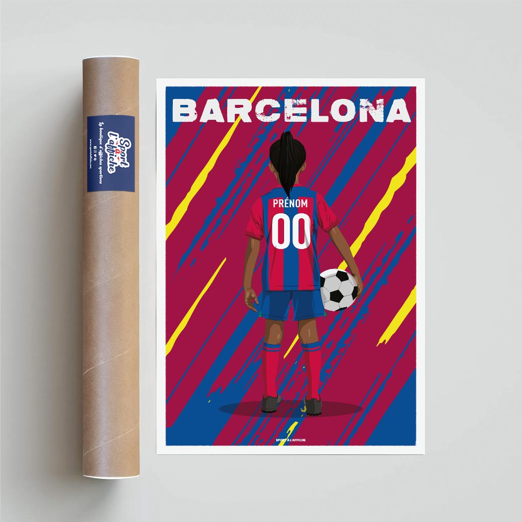 Affiche Foot Barcelone - Enfant Personnalisé