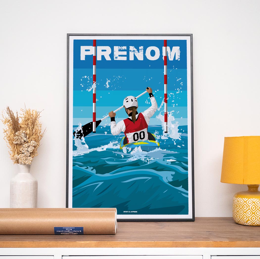 Affiche Canoë Kayak - Enfant Personnalisé