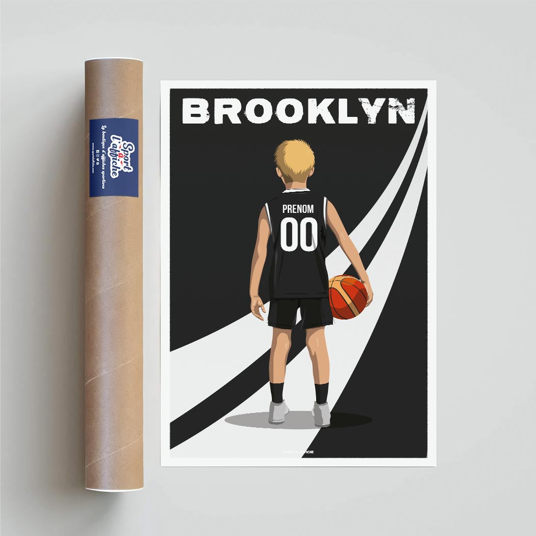 Affiche Basket Brooklyn - Enfant Personnalisé
