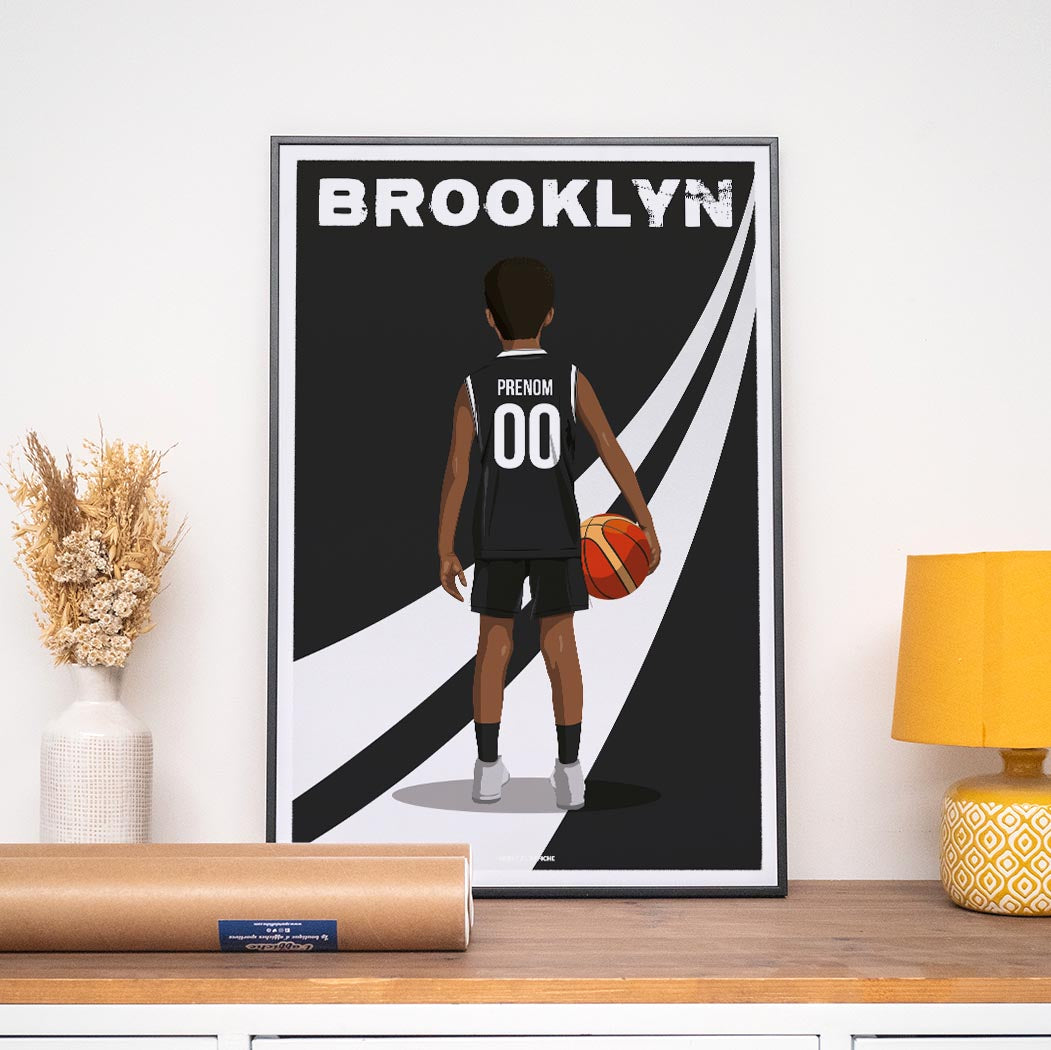 Affiche Basket Brooklyn - Enfant Personnalisé