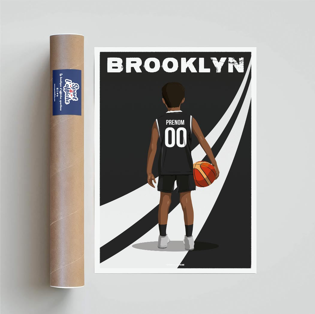 Affiche Basket Brooklyn - Enfant Personnalisé