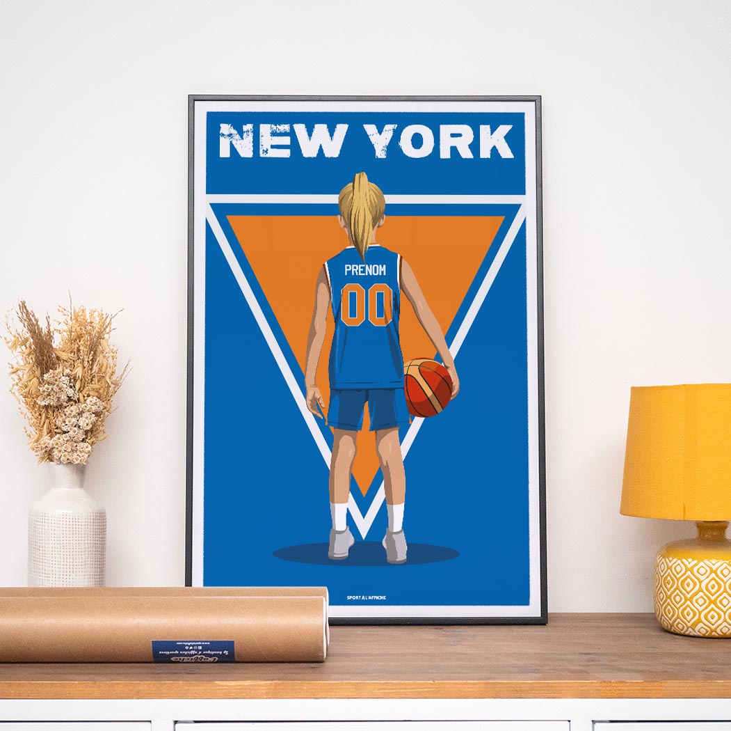 Affiche Basket New York - Enfant Personnalisé