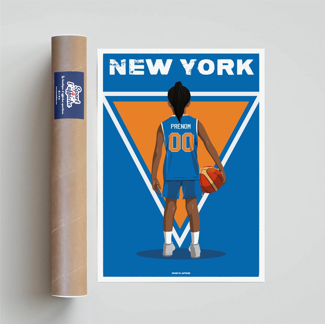 Affiche Basket New York - Enfant Personnalisé