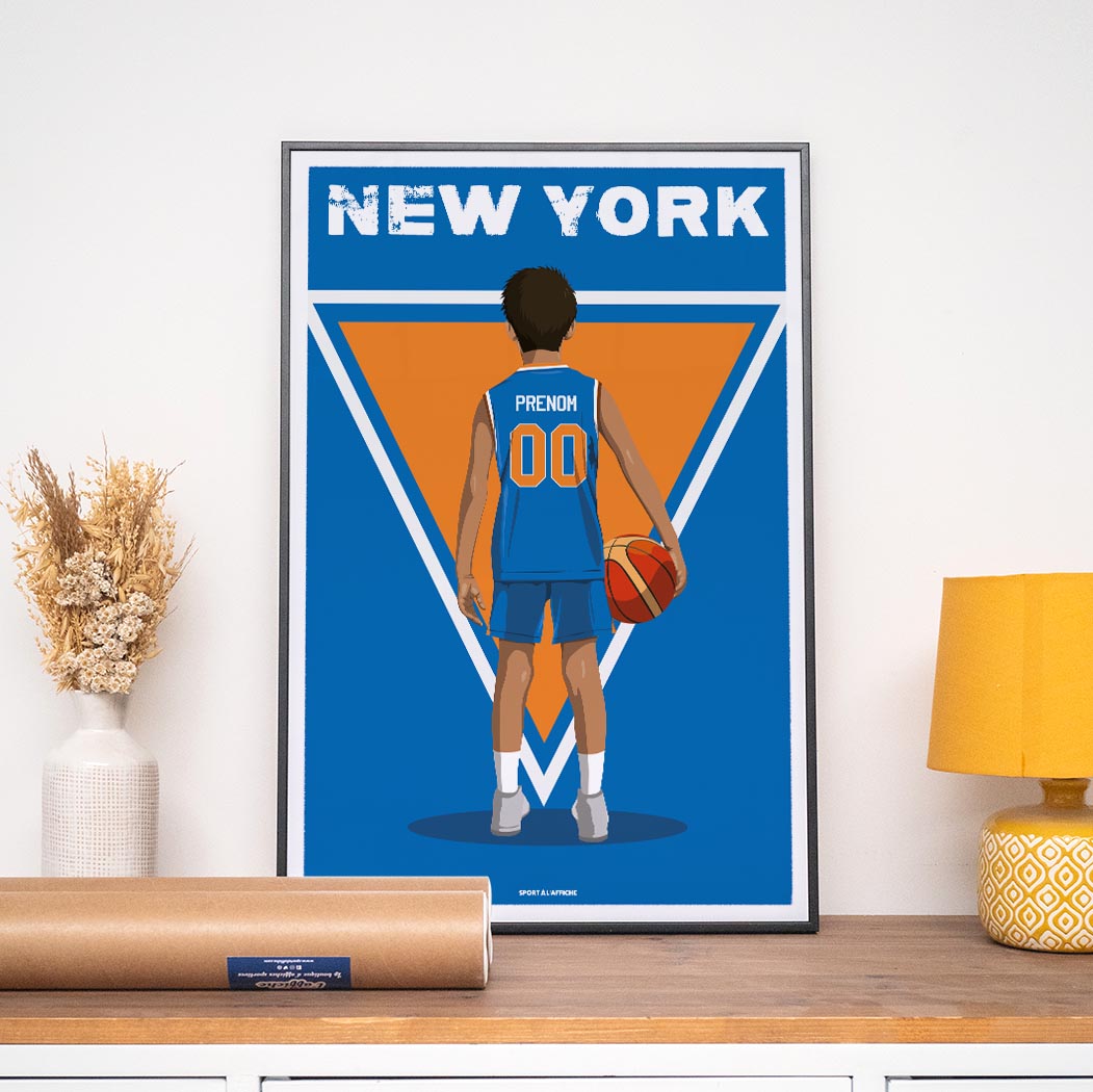 Affiche Basket New York - Enfant Personnalisé