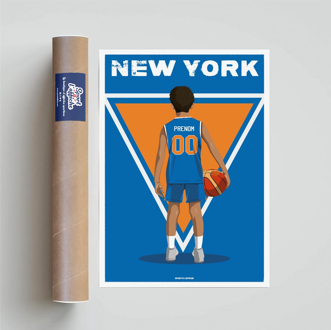 Affiche Basket New York - Enfant Personnalisé