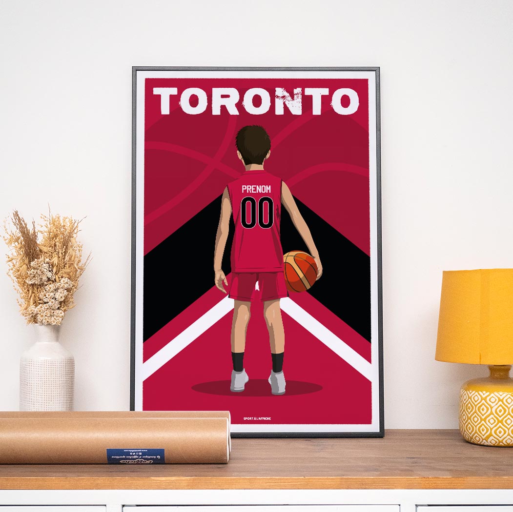 Affiche Basket Toronto - Enfant Personnalisé