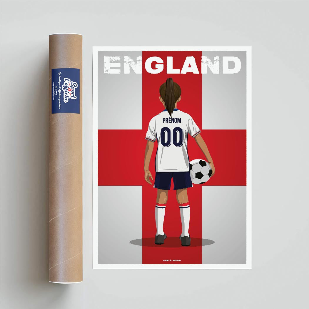 Affiche Foot Angleterre - Enfant Personnalisé