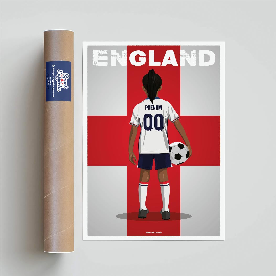 Affiche Foot Angleterre - Enfant Personnalisé