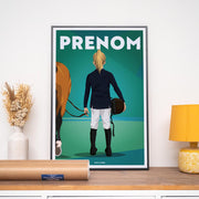 Affiche Equitation - Enfant Personnalisé