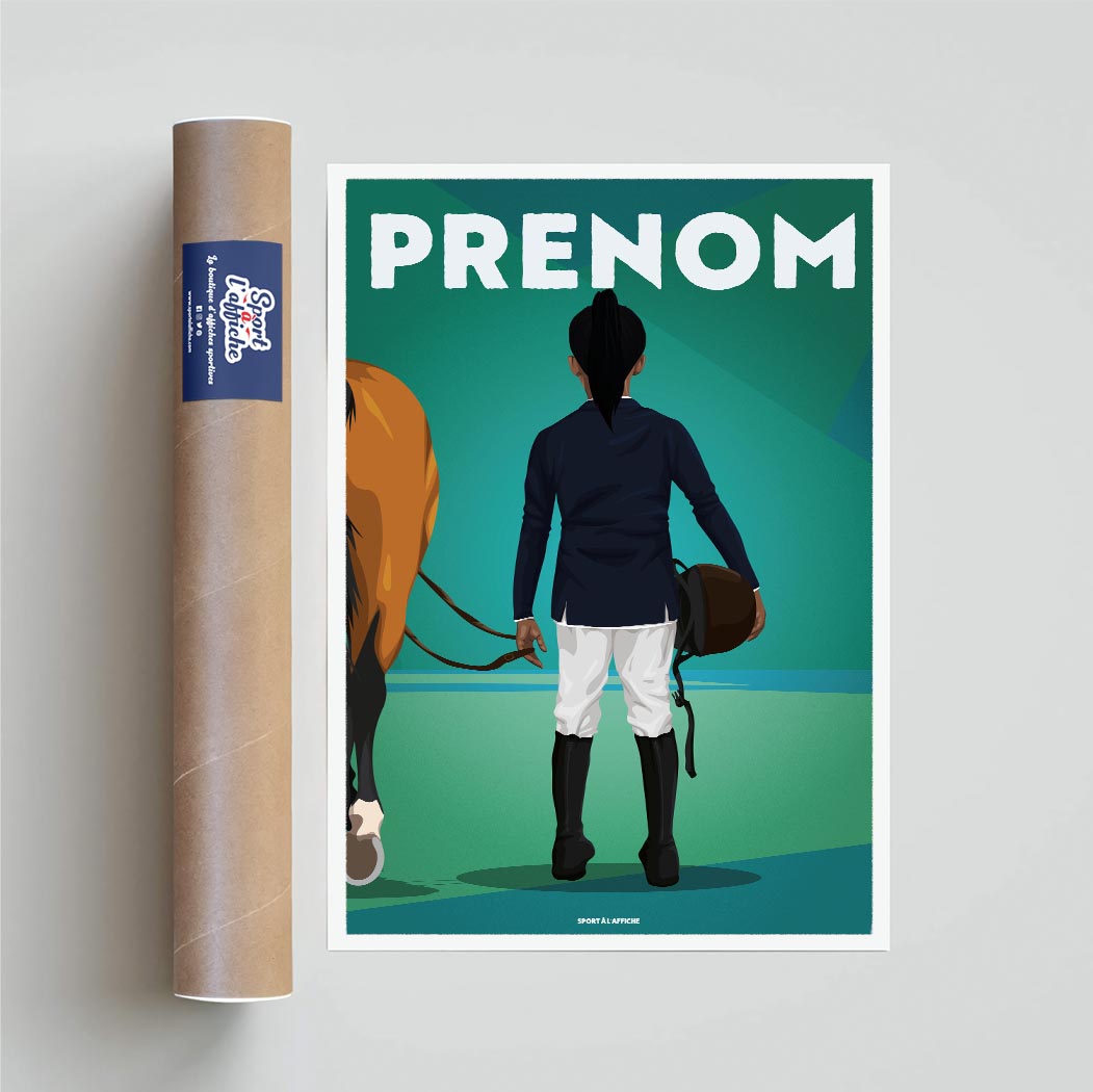 Affiche Equitation - Enfant Personnalisé
