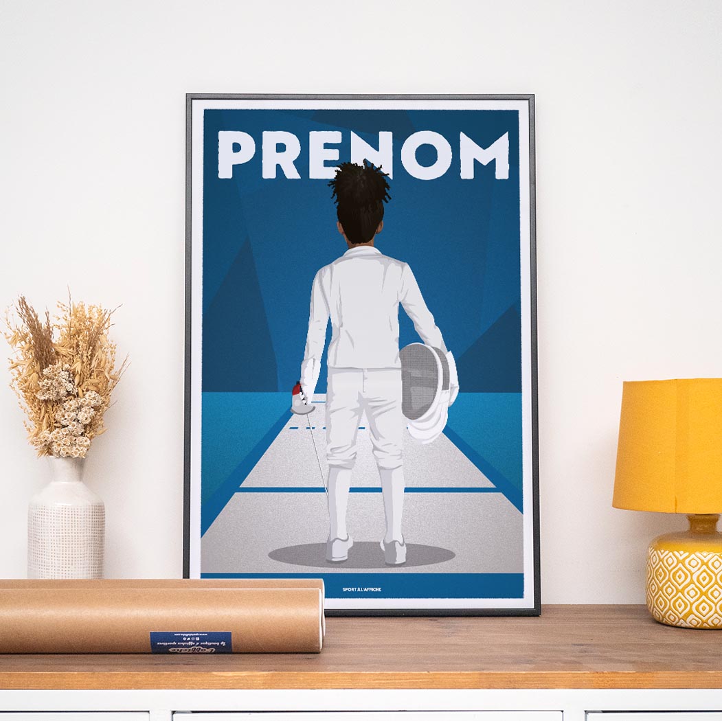 Affiche Escrime - Enfant Personnalisé