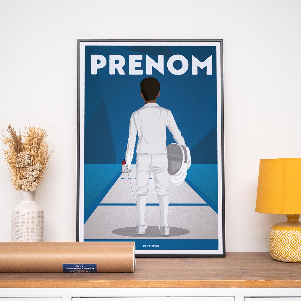 Affiche Escrime - Enfant Personnalisé