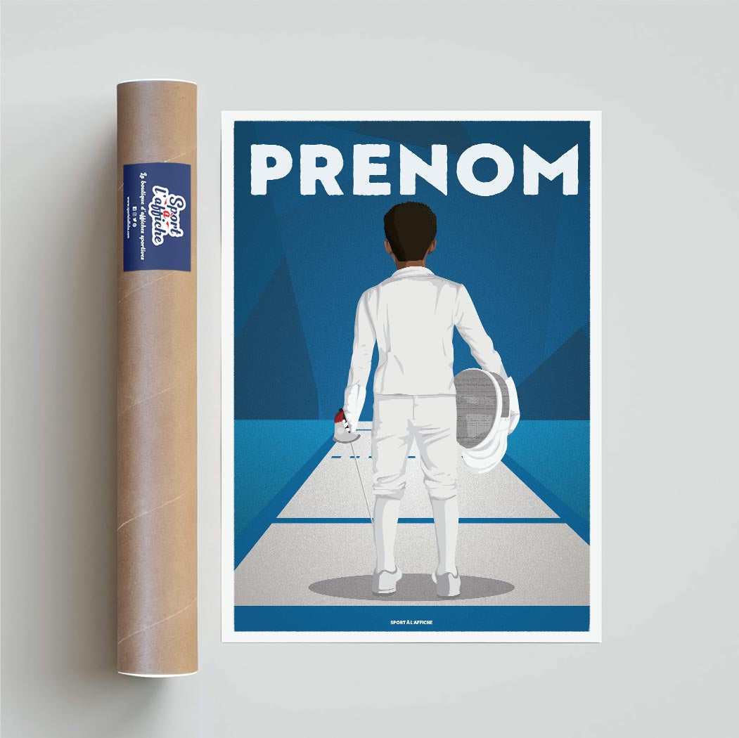 Affiche Escrime - Enfant Personnalisé