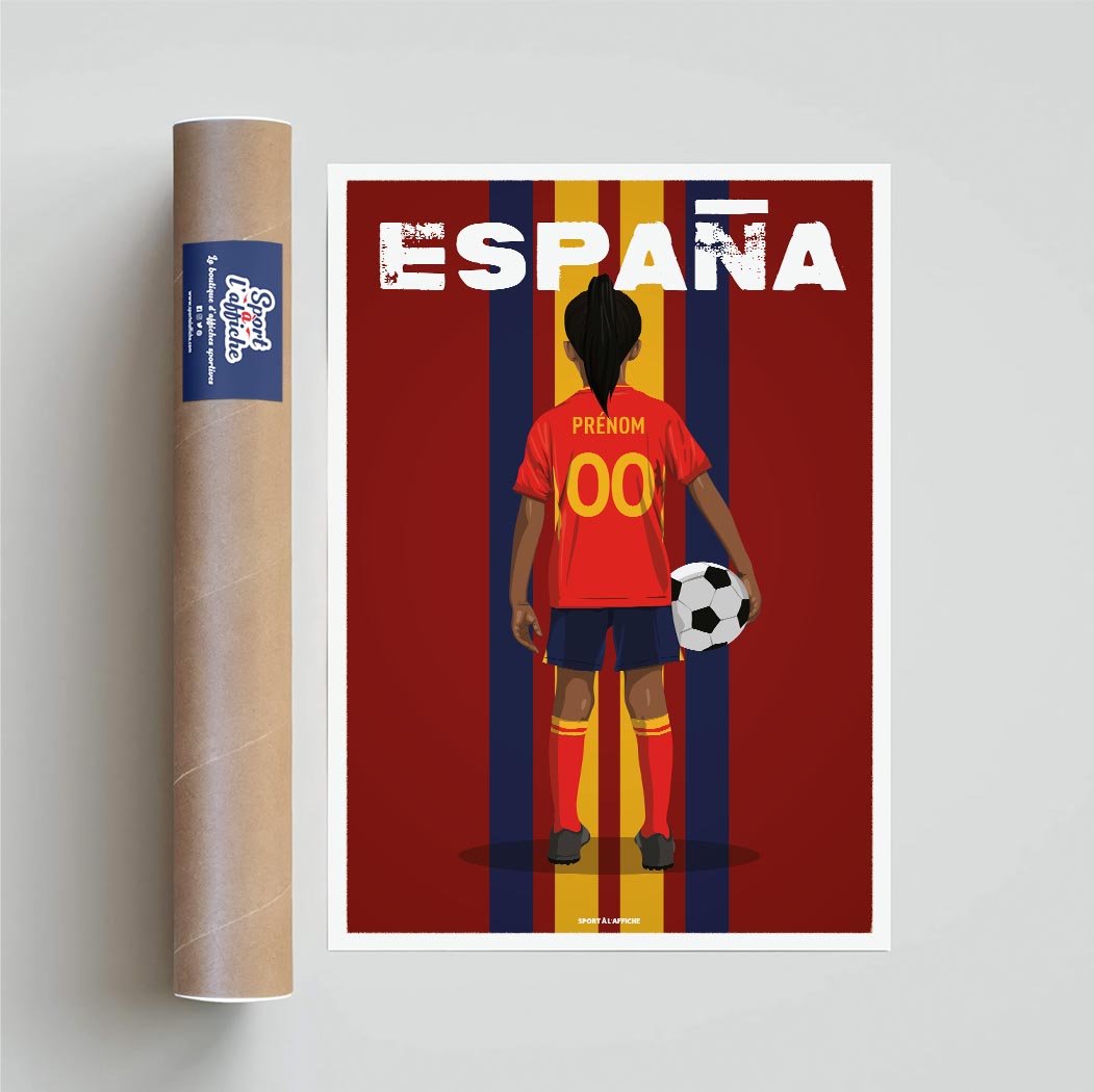 Affiche Foot Espagne - Enfant Personnalisé