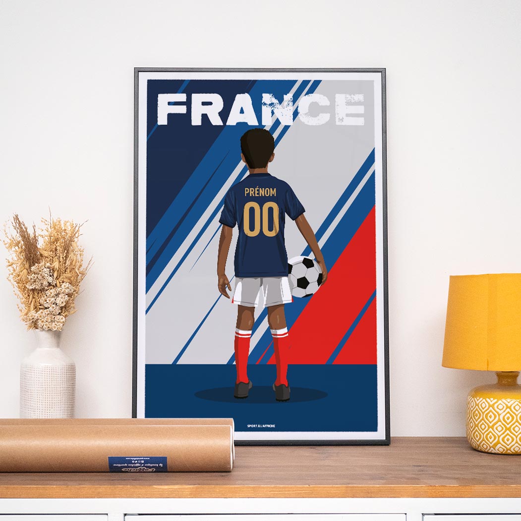 Affiche Foot France - Enfant Personnalisé