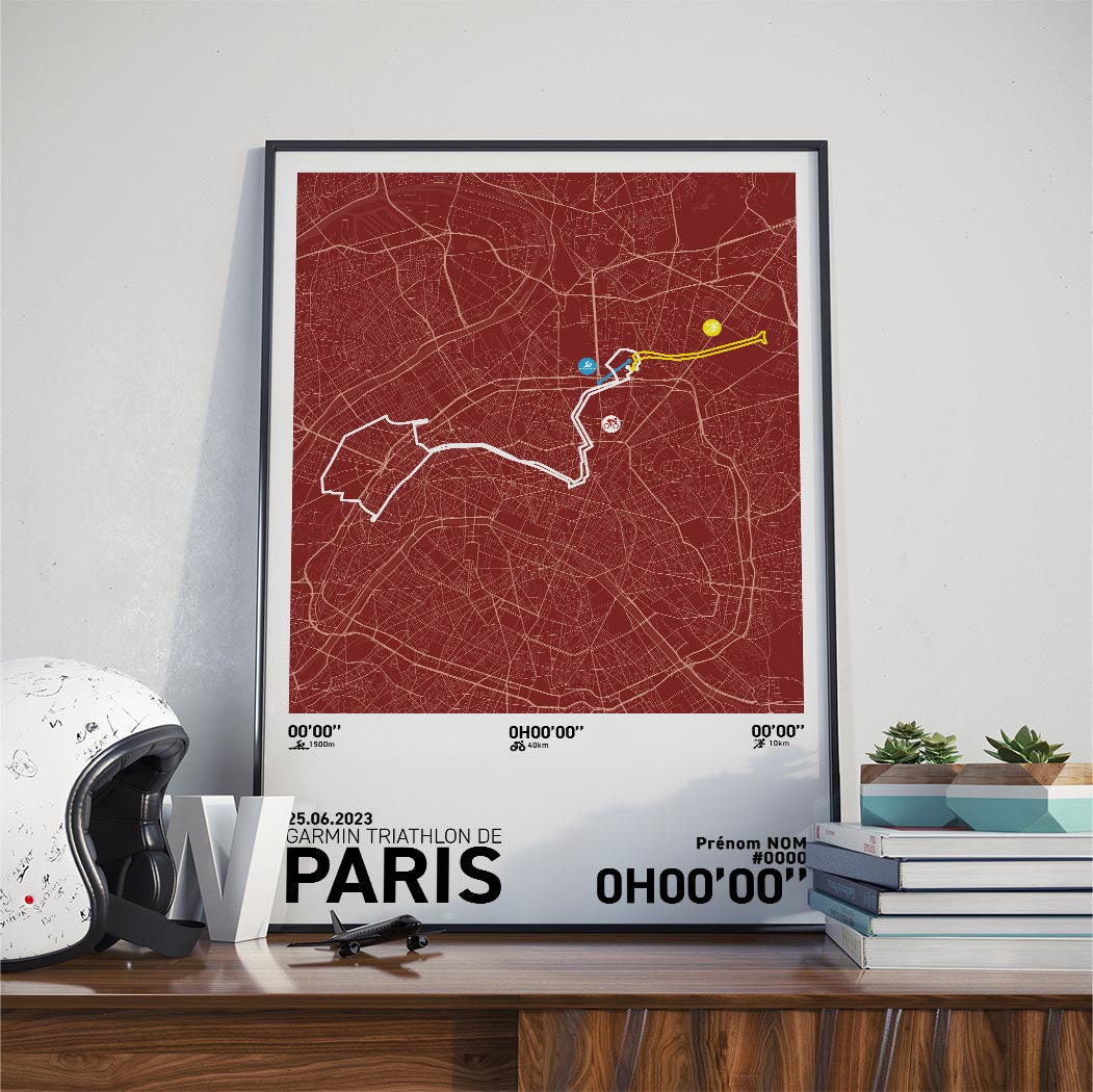 Affiche Garmin Triathlon de Paris