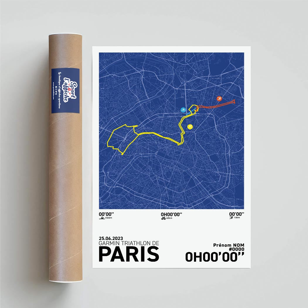 Affiche Garmin Triathlon de Paris