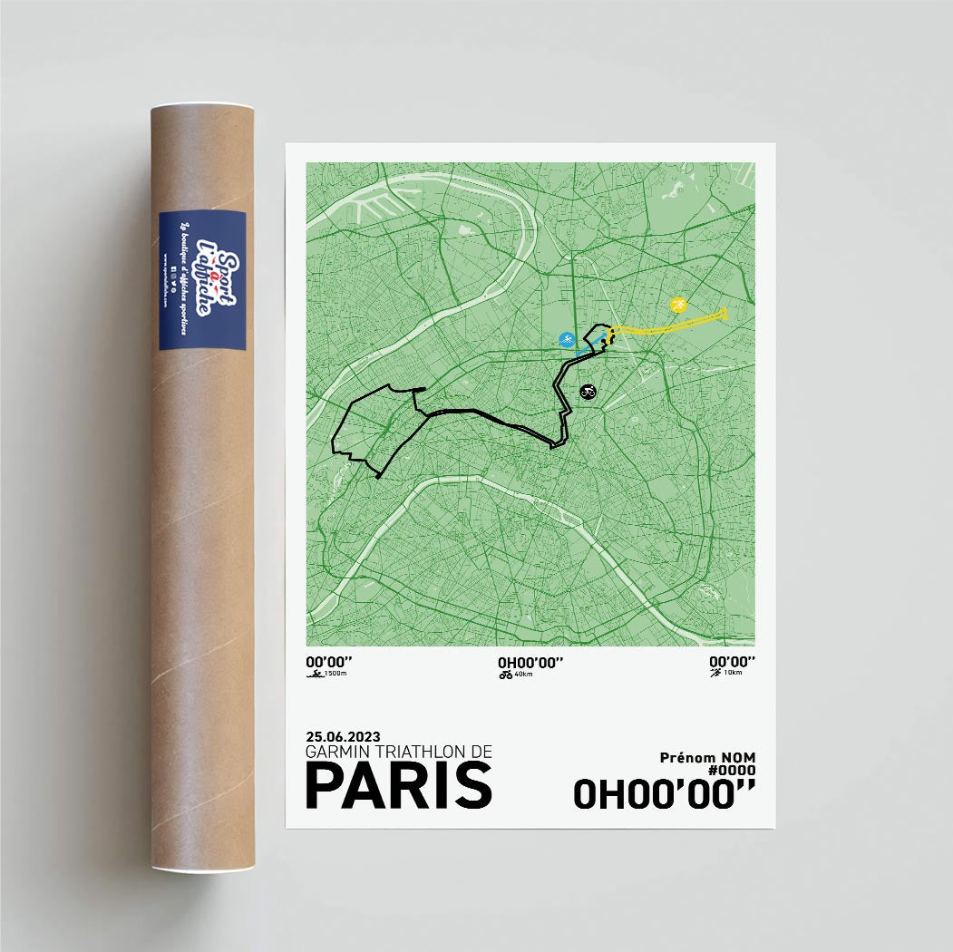 Affiche Garmin Triathlon de Paris