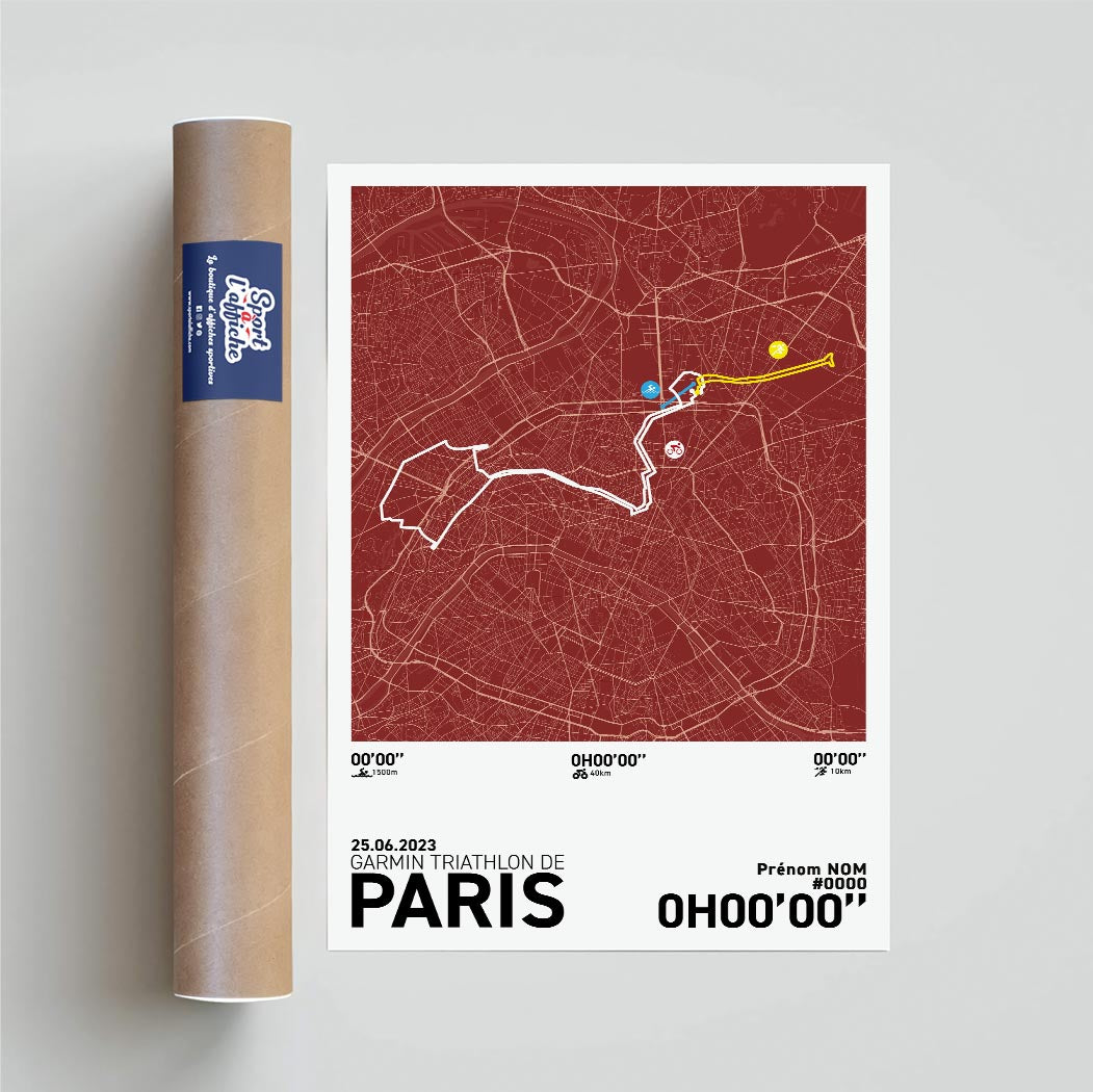 Affiche Garmin Triathlon de Paris