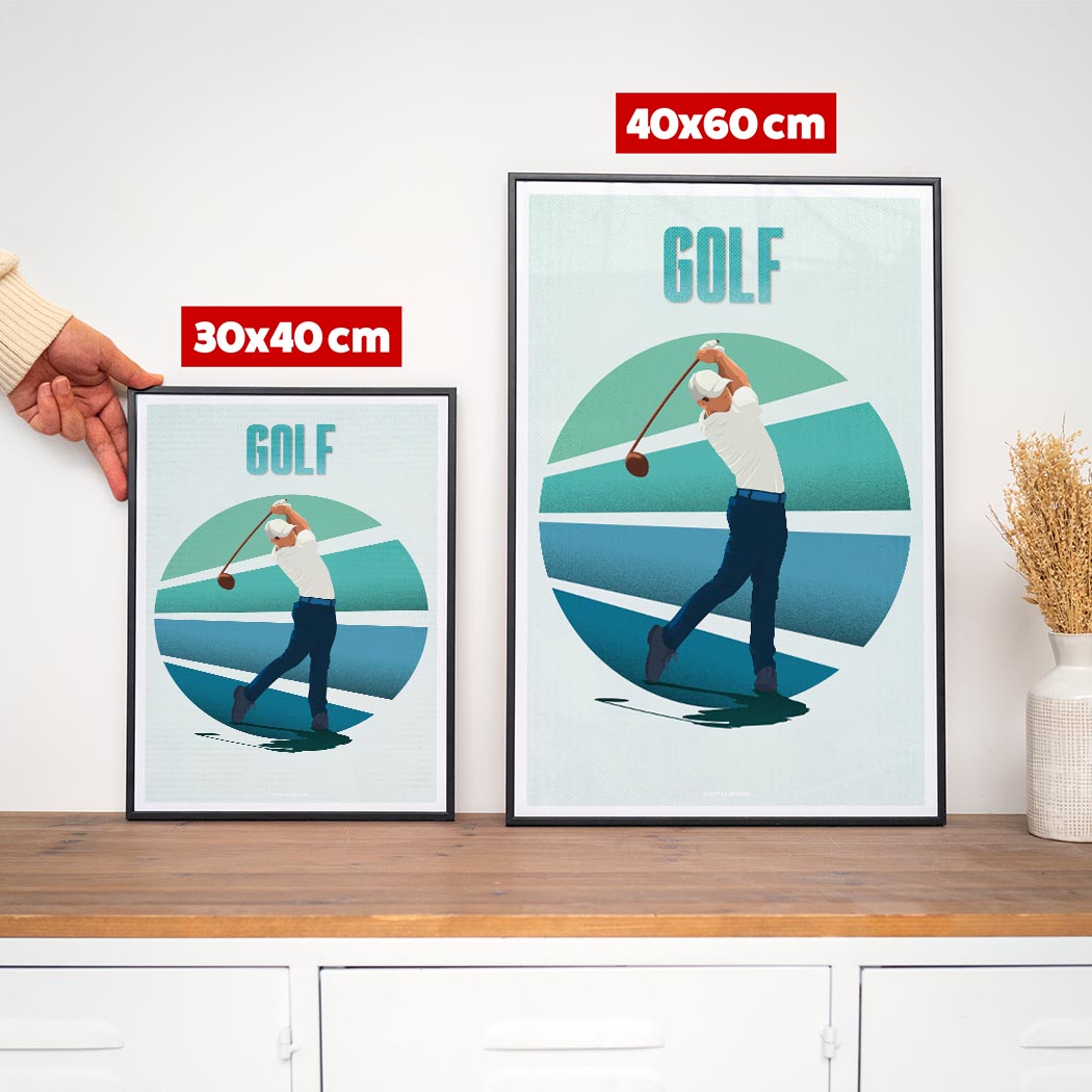 Affiche - Illustration Golf