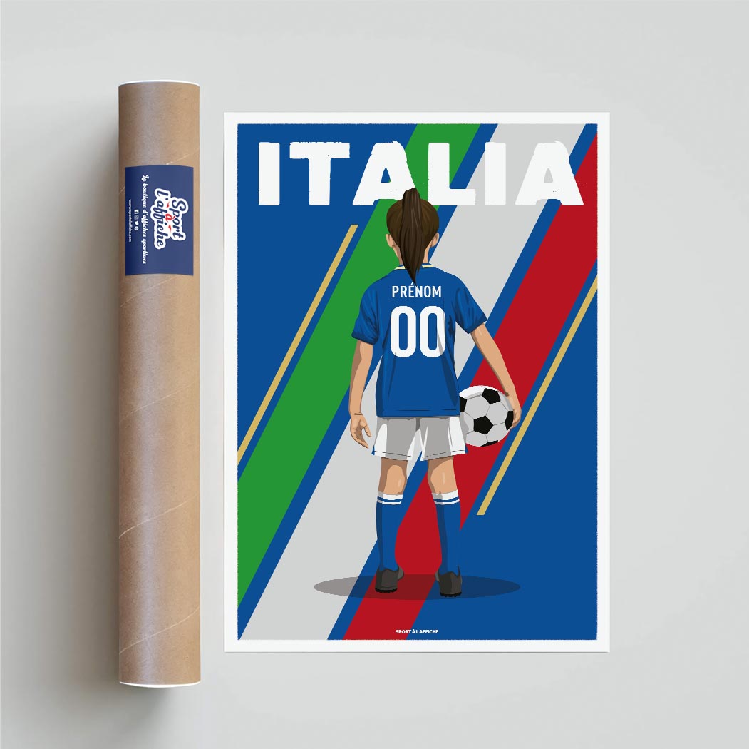 Affiche Foot Italie - Enfant Personnalisé
