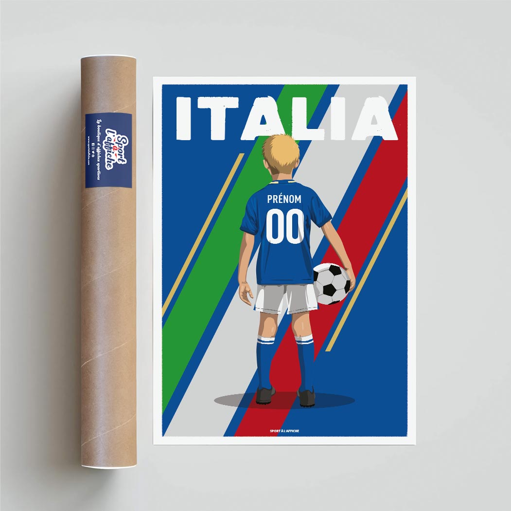 Affiche Foot Italie - Enfant Personnalisé