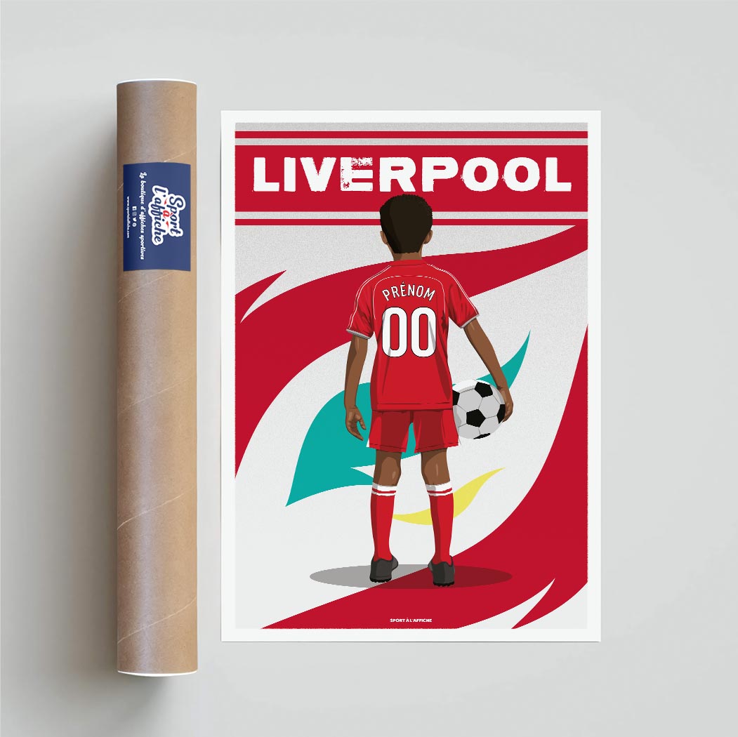 Affiche Foot Liverpool - Enfant Personnalisé