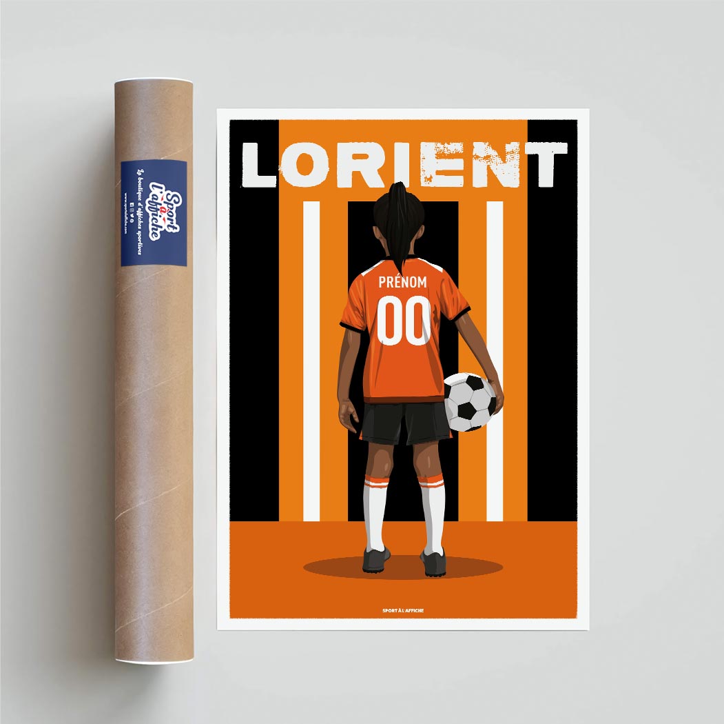 Affiche Foot Lorient - Enfant Personnalisé