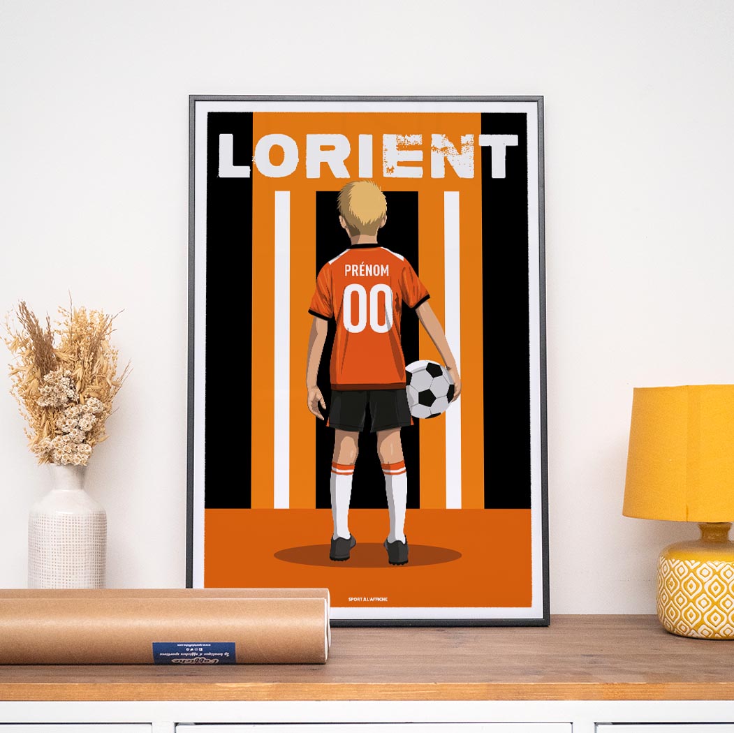 Affiche Foot Lorient - Enfant Personnalisé