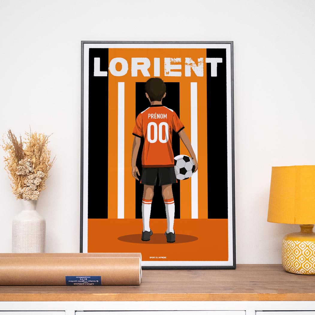 Affiche Foot Lorient - Enfant Personnalisé